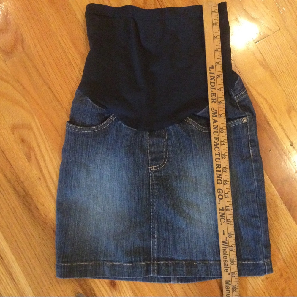 ❤️3/$15❤️ Motherhood Maternity Denim Skirt - Picture 6 of 7